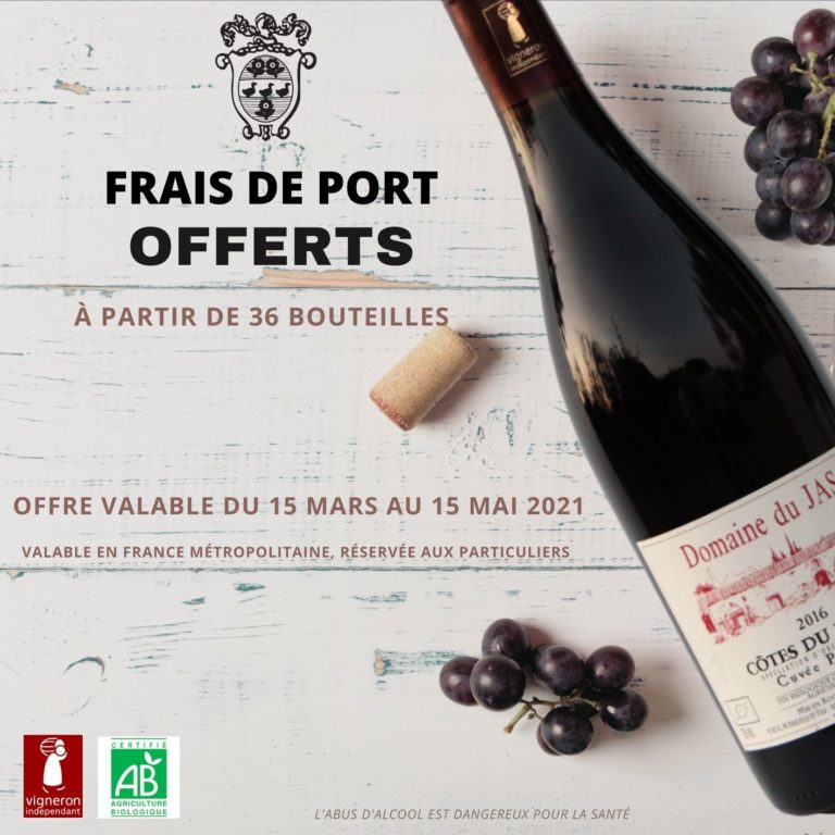 Livraison à domicile gratuite du 15 mars au 15 mai 2021