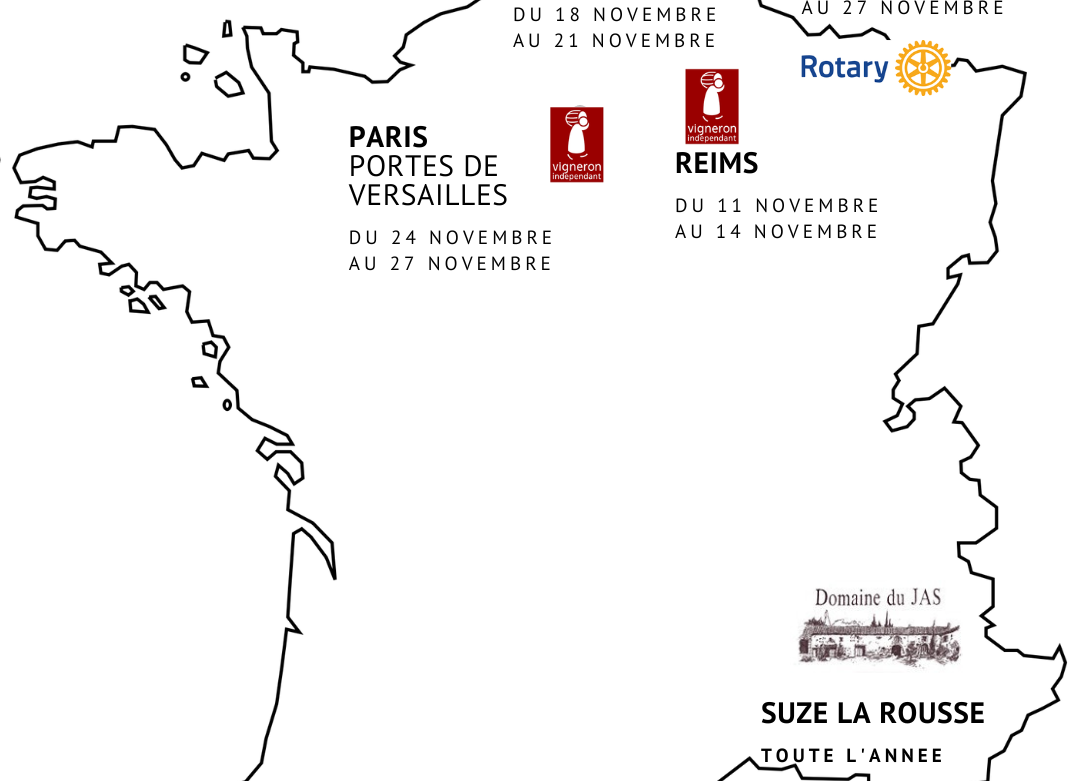 Où nous retrouver en cette fin d'année 2022 :